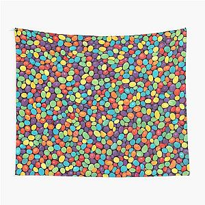 Abstract Colorful Jellybean Pattern Tapestry