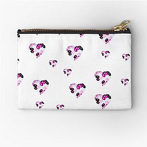 Pink Jellybean Hearts Sticker Pack Zipper Pouch