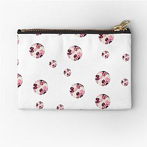 Vintage Pink Jellybean Dots Sticker Pack Zipper Pouch