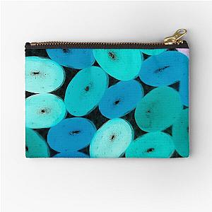 Jellybean Pattern- Blues Zipper Pouch