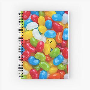 Jellybean Smiley Face  Spiral Notebook