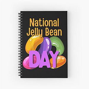 National Jellybean Day Colorful Whimsical Design Spiral Notebook