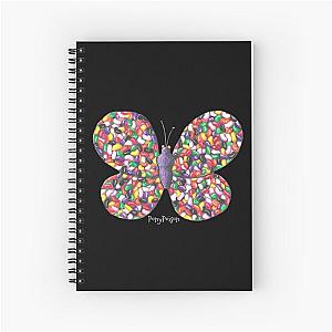 Jellybean Butterfly Spiral Notebook