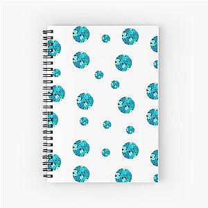 Blue Jellybean Dots Sticker Pack Spiral Notebook