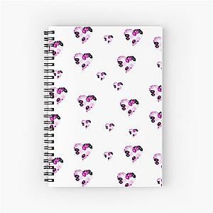 Pink Jellybean Hearts Sticker Pack Spiral Notebook