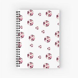 Vintage Pink Jellybean Dots Sticker Pack Spiral Notebook