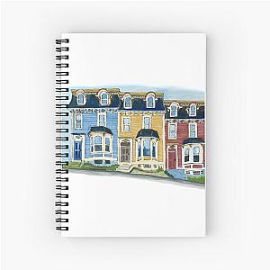 Jellybean Row, Newfoundland Spiral Notebook