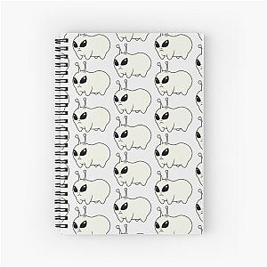 Jellybean Aliens: White Spiral Notebook