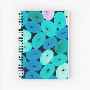 Jellybean Pattern- Blues Spiral Notebook