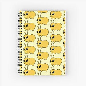 Jellybean Aliens: Yellow Spiral Notebook