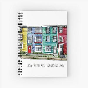 Jellybean Row II, Newfoundland Canada Spiral Notebook