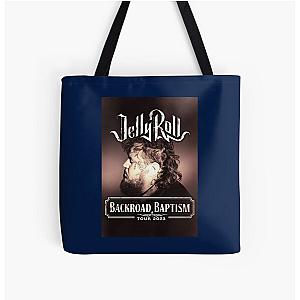 Backroad Baptism Tour, Jelly Roll Tour, Jelly Roll All Over Print Tote Bag RB2707