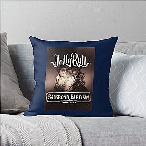 Backroad Baptism Tour, Jelly Roll Tour, Jelly Roll Throw Pillow RB2707