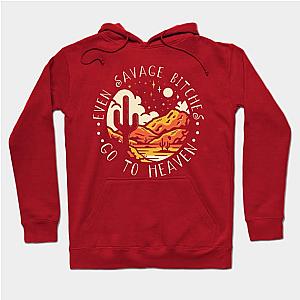 Jelly Roll Hoodies - Even Savage Bitches Go To Heaven Western Desert Mountain Hoodie TP2509