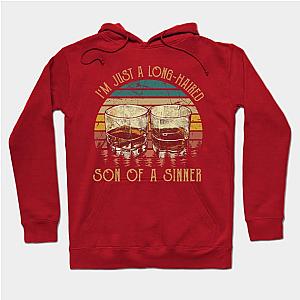 Jelly Roll Hoodies - Retro I'm Just A Long Haired Son Of A Sinner Gifts Men Hoodie TP2509