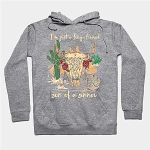 Jelly Roll Hoodies - Graphic I'm Just A Long Haired Son Of A Sinner Gifts Women Hoodie TP2509