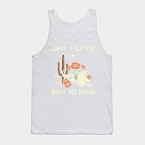 Jelly Roll Tank Tops - Just A Little Right And Wrong Music Lyrics Cactus Deserts Boots Tank Top TP2509