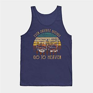 Jelly Roll Tank Tops - Even Savage Bitches Go To Heaven Whiskey Vintage Glasses Tank Top TP2509