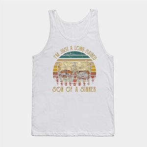 Jelly Roll Tank Tops - Retro I'm Just A Long Haired Son Of A Sinner Gifts Men Tank Top TP2509