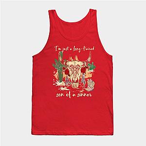 Jelly Roll Tank Tops - Graphic I'm Just A Long Haired Son Of A Sinner Gifts Women Tank Top TP2509