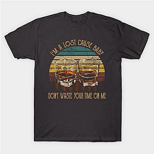 Jelly Roll T-Shirts - I'm A Lost Cause Baby, Don't Waste Your Time On Me Boot Deserts Cowboy And Hats T-Shirt TP2509