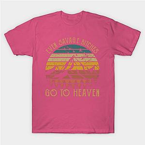 Jelly Roll T-Shirts - Even Savage Bitches Go To Heaven Mountain Vintage Sky T-Shirt TP2509