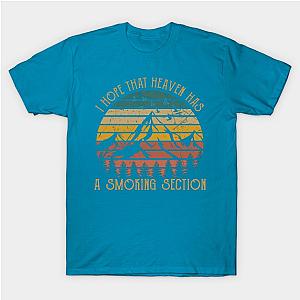 Jelly Roll T-Shirts - I Hope That Heaven Has A Smoking Section Mountains T-Shirt TP2509