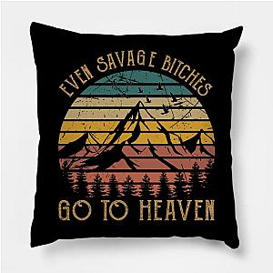 Jelly Roll Pillows - Even Savage Bitches Go To Heaven Mountain Vintage Sky Poster TP2509