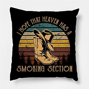 Jelly Roll Pillows - I Hope That Heaven Has A Smoking Section Boot Western Poster TP2509