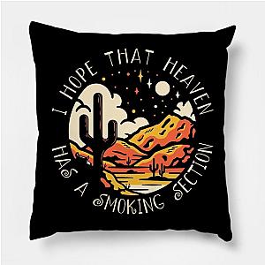 Jelly Roll Pillows - I Hope That Heaven Has A Smoking Section Mountains Cactus Poster TP2509