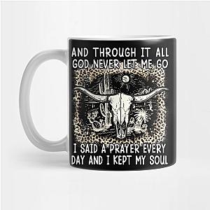 Jelly Roll Mugs - And Through It All God Never Let Me Go  Leopard Cactus Deserts Mug TP2509