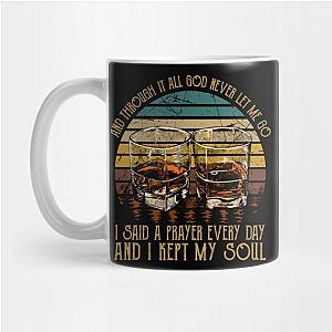 Jelly Roll Mugs - And Through It All God Never Let Me Go  Feathers Bull-Skull Mug TP2509