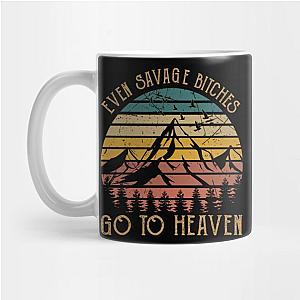 Jelly Roll Mugs - Even Savage Bitches Go To Heaven Mountain Vintage Sky Mug TP2509