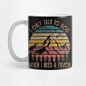 Jelly Roll Mugs - I only talk to God, when I need a favor Mountains Sky Desert Mug TP2509