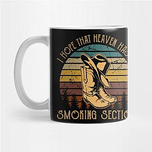 Jelly Roll Mugs - I Hope That Heaven Has A Smoking Section Boot Western Mug TP2509