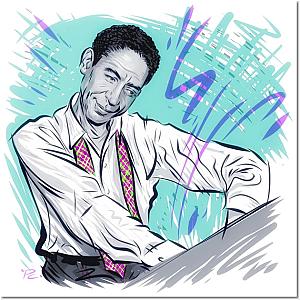 Jelly Roll Posters - Jelly Roll Morton - An illustration by Paul Cemmick Poster TP2509