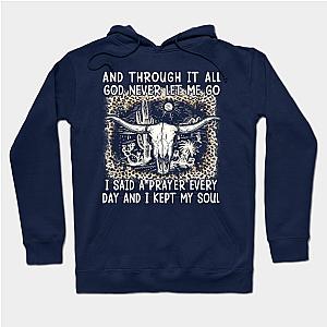 Jelly Roll Hoodies - And Through It All God Never Let Me Go  Leopard Cactus Deserts Hoodie TP2509