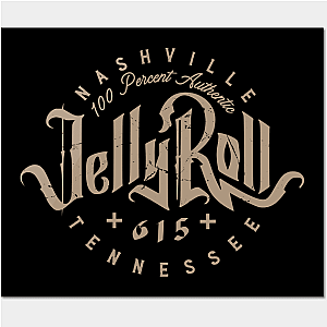 Jelly Roll Posters - Jelly Roll Shirt Nashville Country Music Poster TP2509