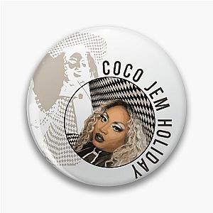 Coco Jem Holiday - Checkered  Pin