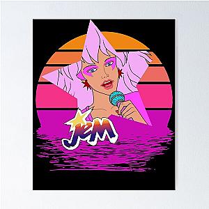 Retrowave Jem Funny Gifts Boys Girls Poster