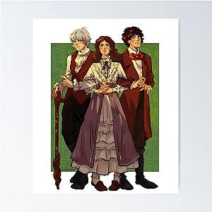 Illustration of Tessa, Jem and Will Poster