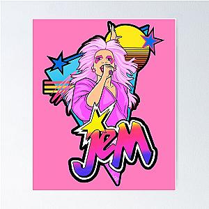 RETRO 80S JEM Poster