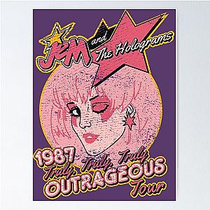 Jem and The Holograms Tour- Distressed Poster