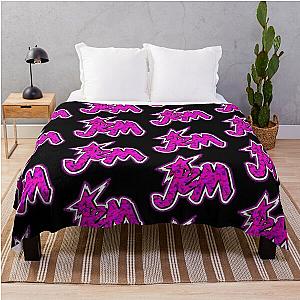 Jem Logo Foil (Black) Throw Blanket