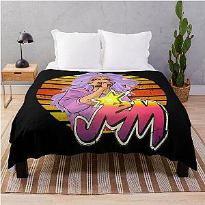 Retro Showtime Synergy Jem Throw Blanket