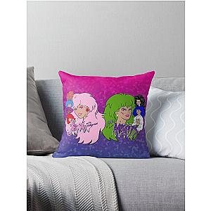 Jem and the Holograms Vs The Misfits Throw Pillow