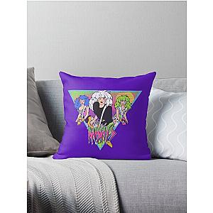 80s Jem -  Roxy - Stormer - Pizzazz Throw Pillow