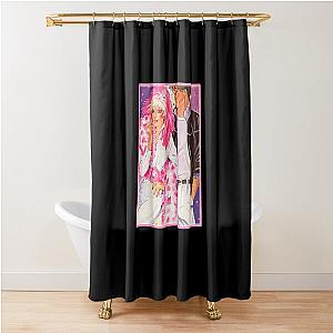 Jem And The Holograms Jem And Rio Sticker Shower Curtain