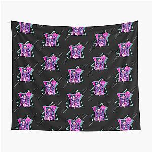 Retro Jem is Truly Outrageous (Black) Tapestry