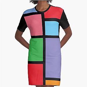 Jem - Pizzazz Color Block Graphic T-Shirt Dress